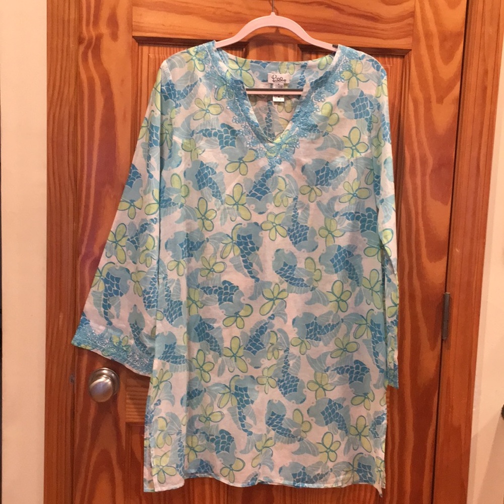 Lilly Pulitzer Dress LongSleeve Beach CoverUp